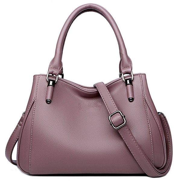 PU Leather Simple Casual Crossbody Shoulder Bag