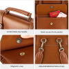 Laptop Backpack for Women PU Leather Bag