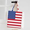 Independence Day Patriotic Canvas Grocery Shopping Tote Bags