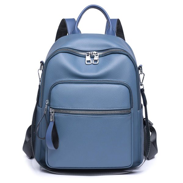PU Leather Dual-use Casual Small Backpack Women