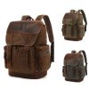 Large Vintage Canvas Backpack for Men