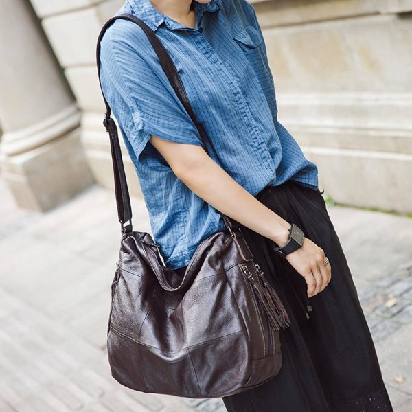 Genuine leather Hobo Purse Shoulder Bags for Women