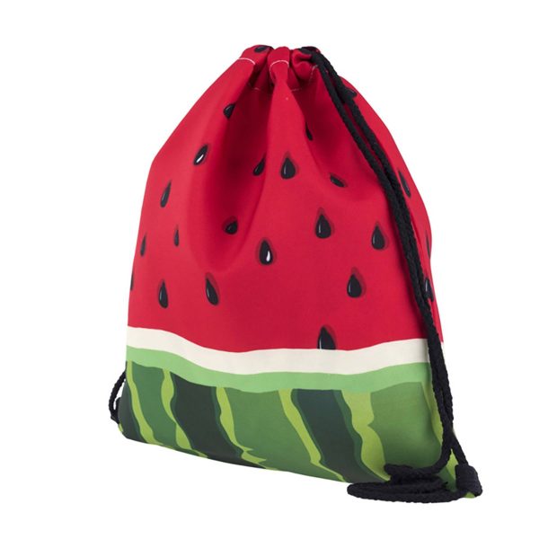 Oxford Watermelon Backpack Drawstring Bag