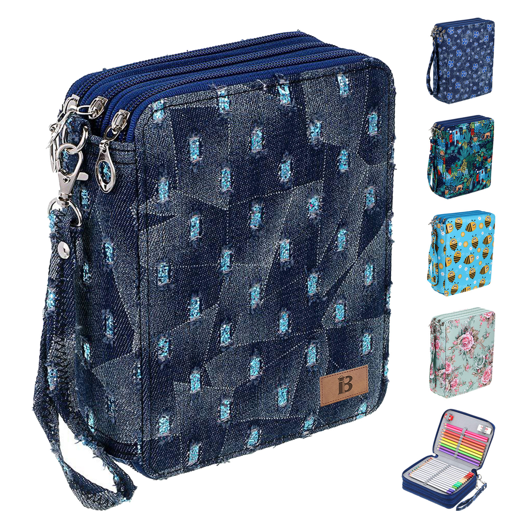 Polyester Colored Pencil Case- 78 Slots