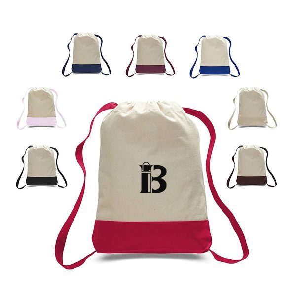 Canvas sports backpack in two colours
