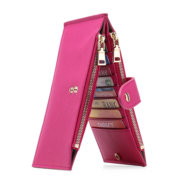 PU Leather Clutches Anti Theft Wallet For Womens