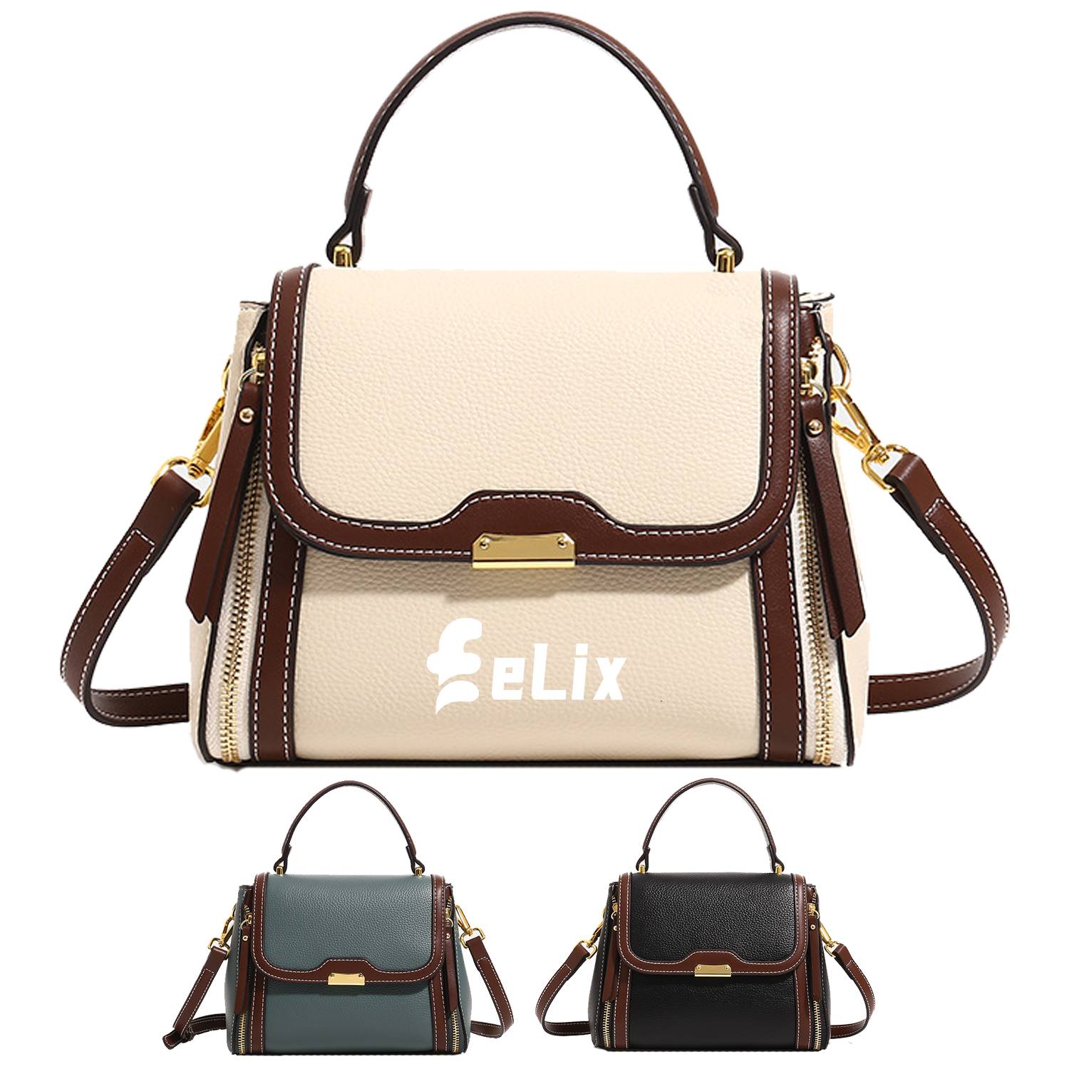 Colorblock Square Bag
