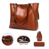 Leather Tote Bag for Women
