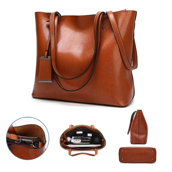 Leather Tote Bag for Women
