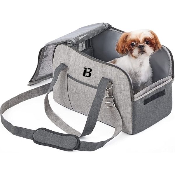 Canvas Dog Carrier Crossbody Bag Handbag