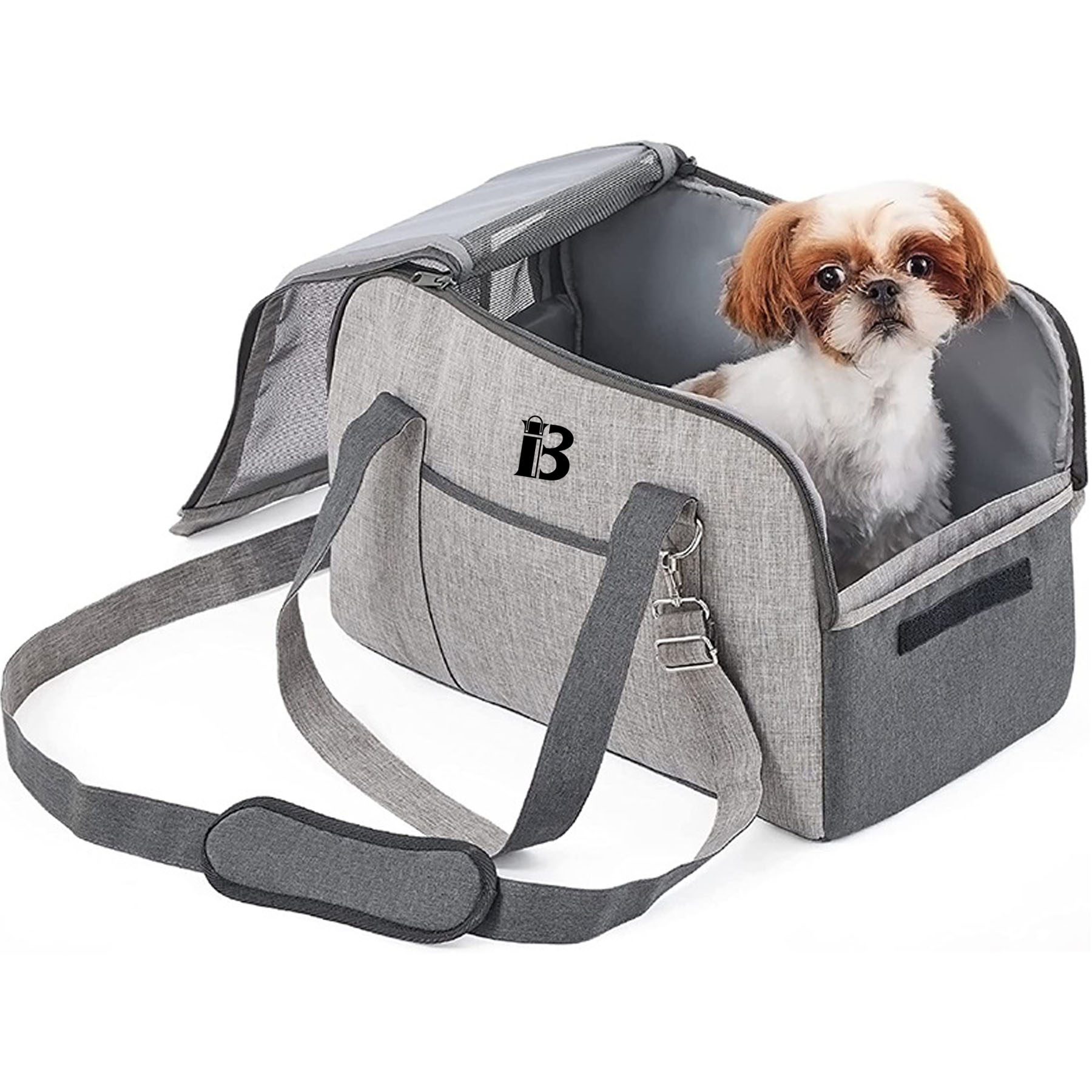 Canvas Dog Carrier Crossbody Bag Handbag