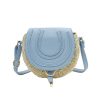 PU Straw Crossbody Bag