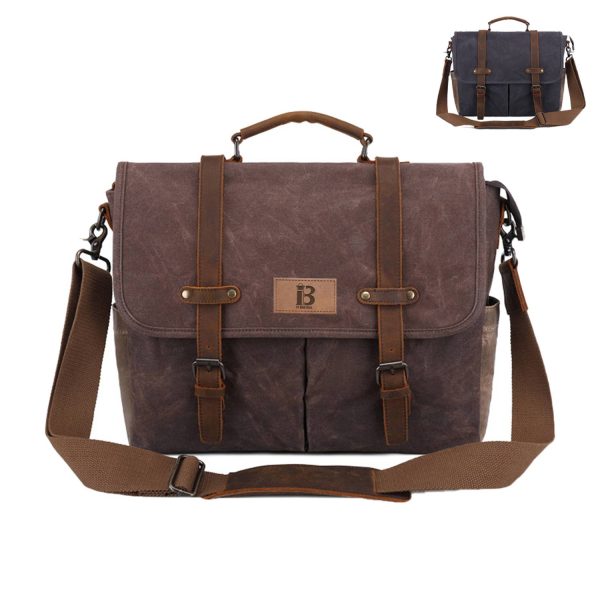 PU Leather Travel Messenger Crossbody Bag