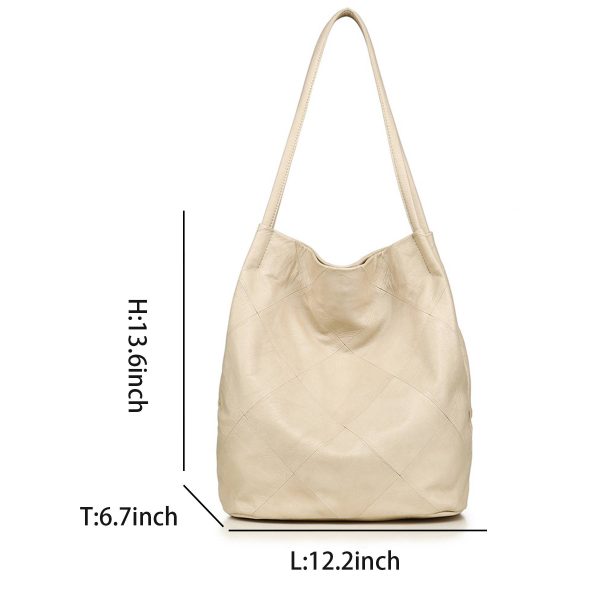Genuine Leather Bucket Bags for Women