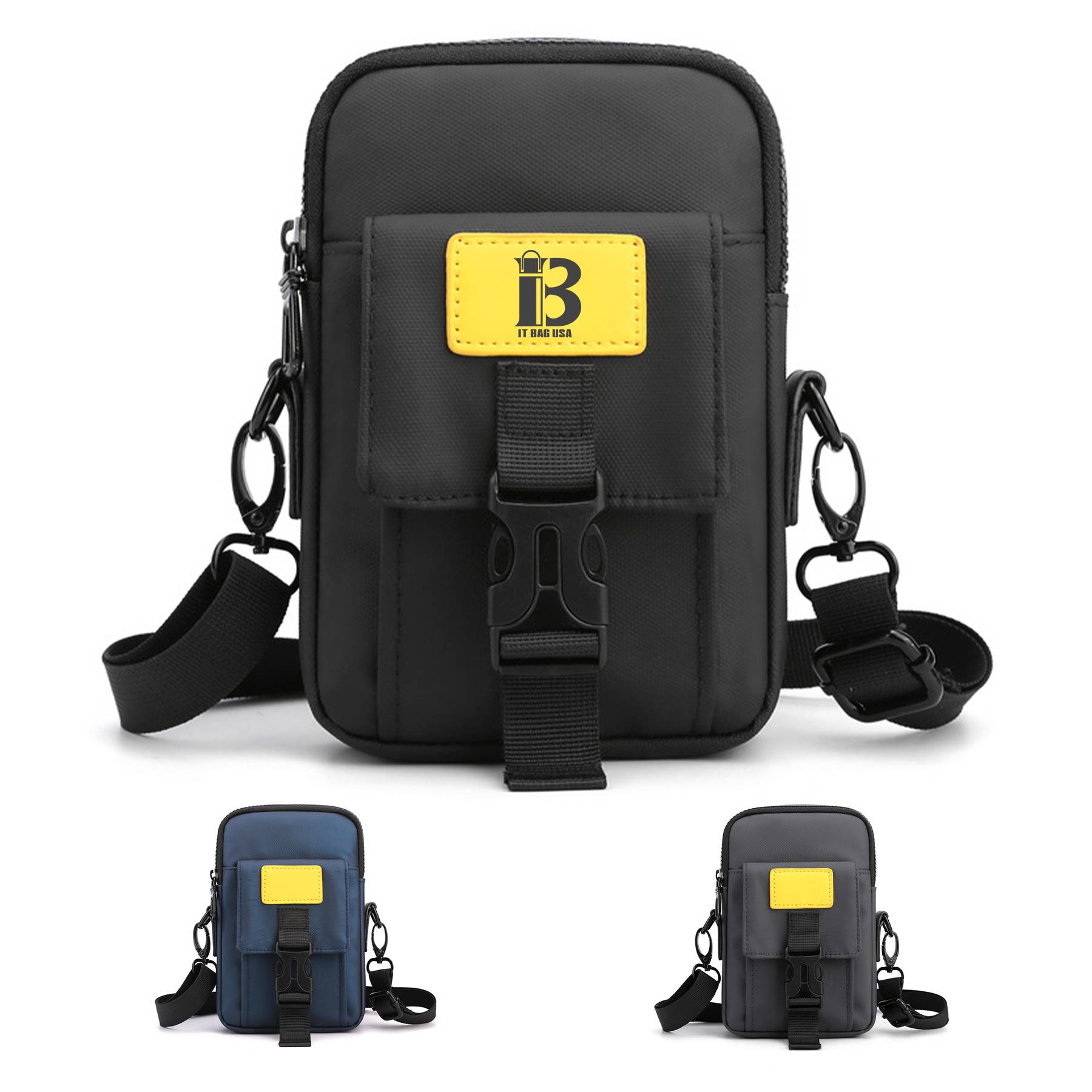 Nylon waterproof shoulder cross-body bag