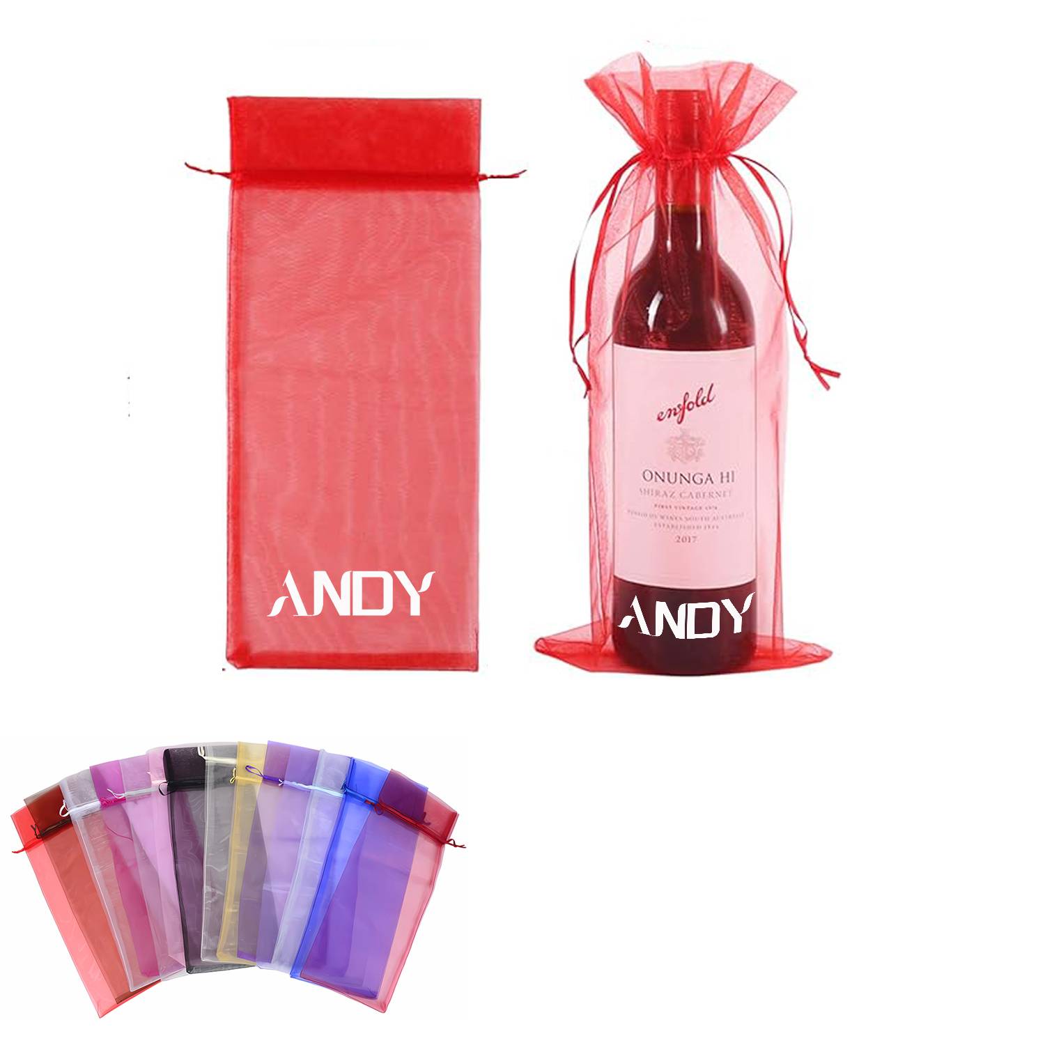 1-Bottle Wine Bag W/ Drawstring