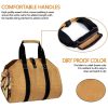 Canvas Large capacity outdoor hand-held firewood storage bag