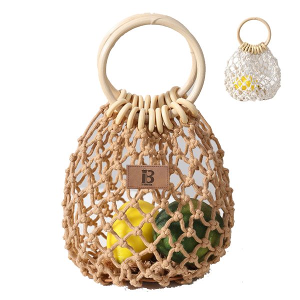 Jute Handwoven Straw Summer Beach Handbag