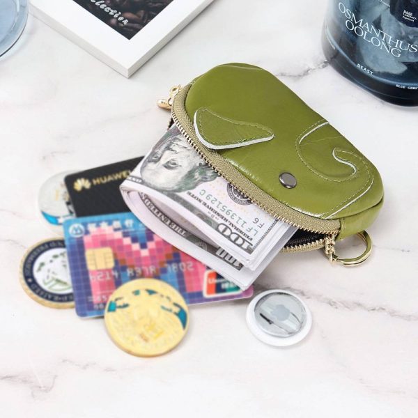 Dermis elephant coin wallet handbag