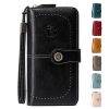 PU Leather Triple Fold Women's Wallet Card Bag