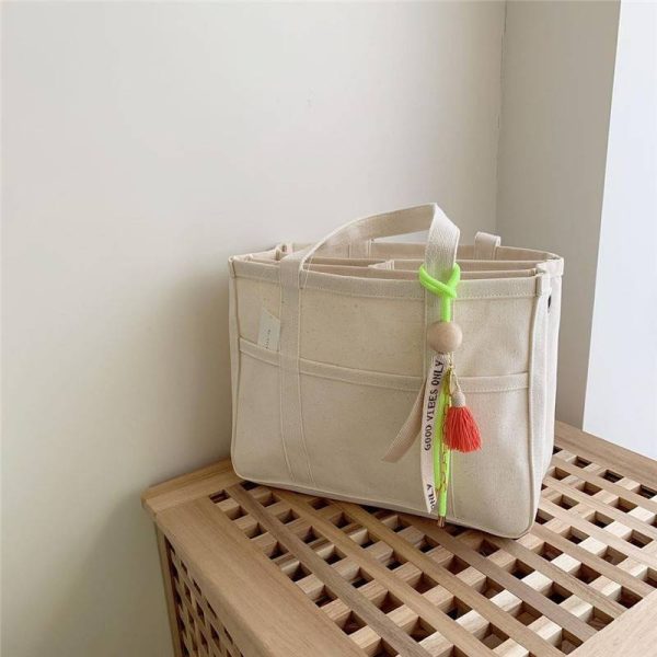 Canvas Beige Mommy Bag