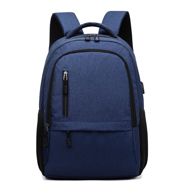 Oxford Business Men's Backpack With Charging Port
