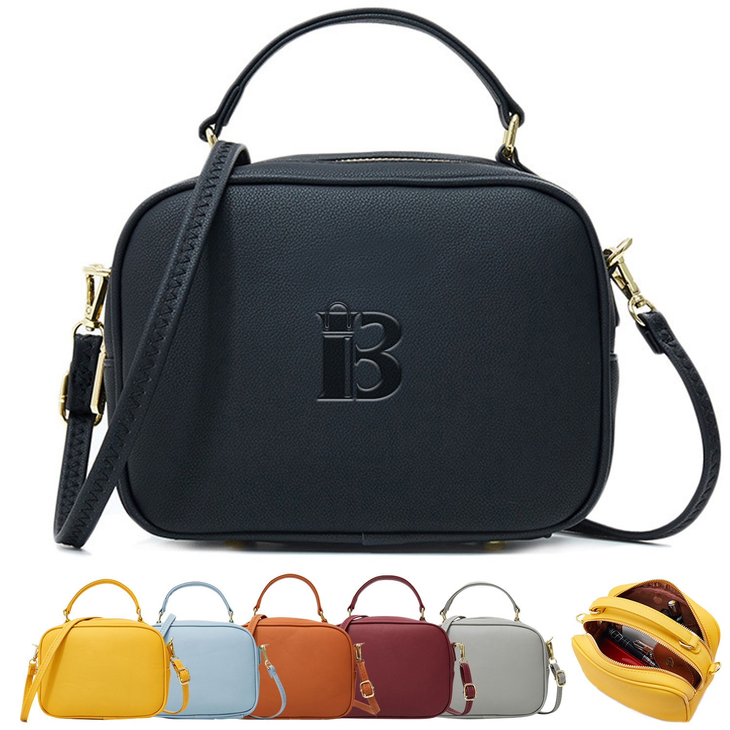 Stylish Pu Leather Handbag Crossbody Bag