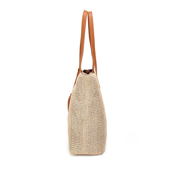 Large Straw Beach Bag for women