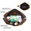 Genuine Leather Washable set-in pocket Cosmetic bag