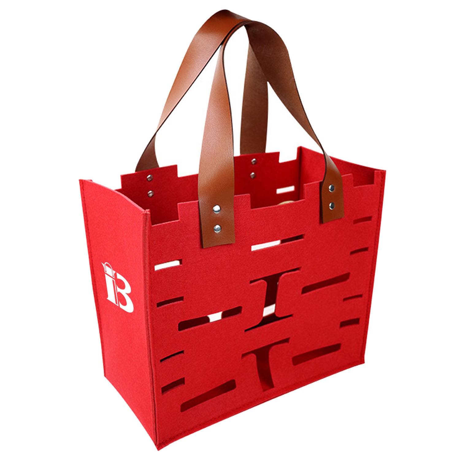 Felt Hollow Out Tote Bag
