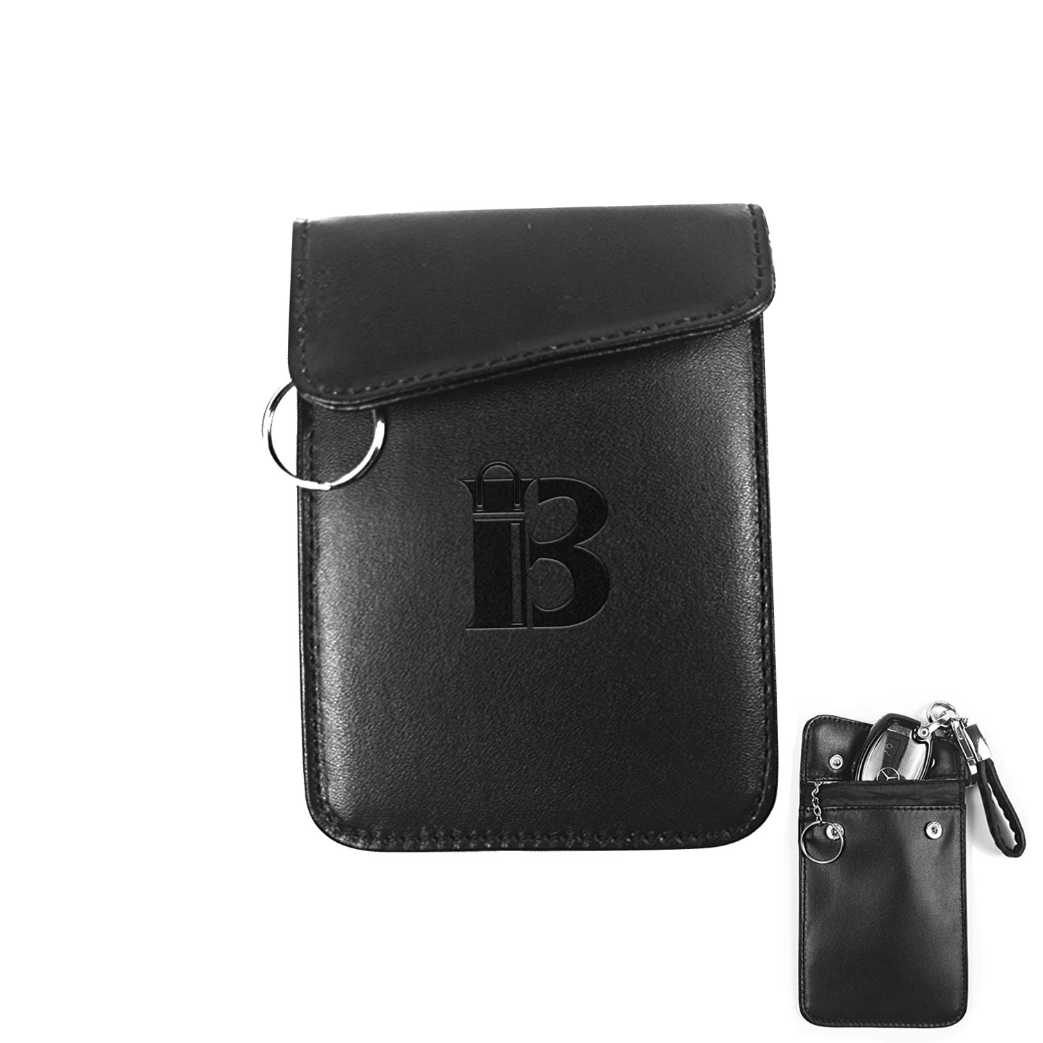 Leather Faraday Key Bag