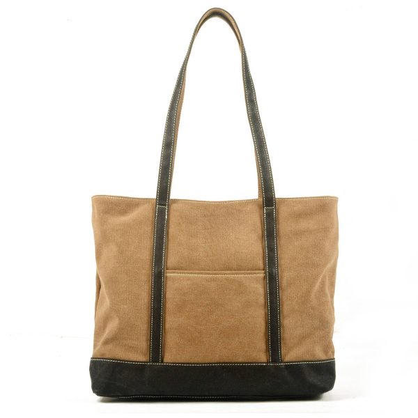 Multicolor Canvas Water-resistant Tote Bag