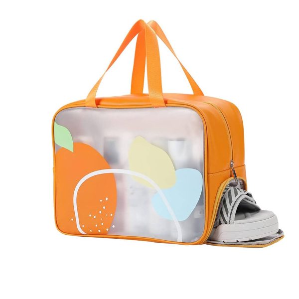 Cosmetics Wet Dry Separate Toiletry Bag with Shoes Storage