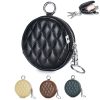 Round Coin Purse With Keychain