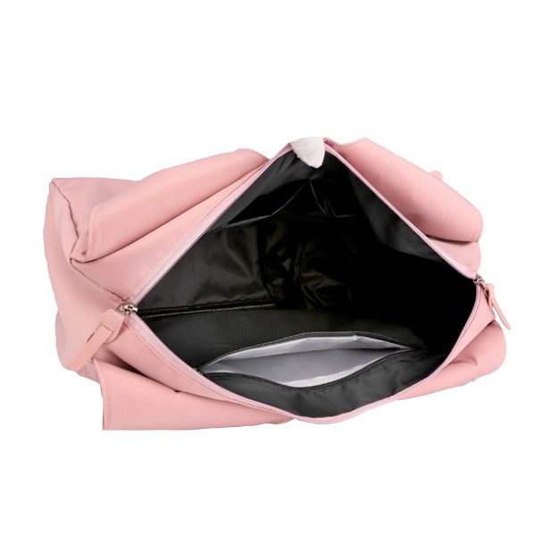 Nylon sports totes bags with shoes compartment for women