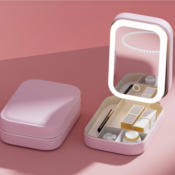 Travel Makeup Bag Led Mirror