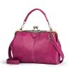 PU Leather Matte British Vintage Messenger Tote Bag