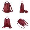 Pu high-capacity Bucket Backpack Women