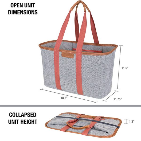 Large Canvas Foldable Grocery Shopping Bag