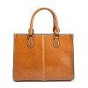 Vintage Vegan Leather Large Computer Laptop Messenger Bag