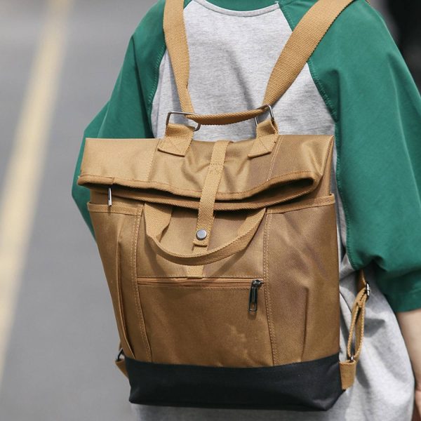 Polyester roll-up backpack
