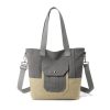 Vintage canvas tote Crossbody bag
