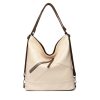 Large capacity genuine leather tote bag