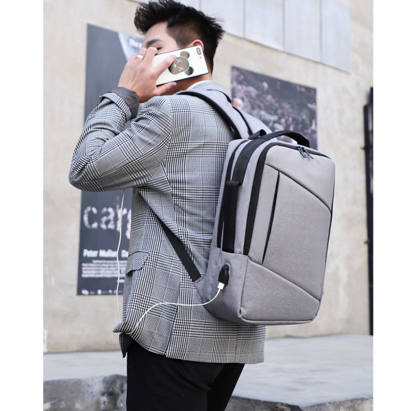 Business Slim Durable Travel Backpack With USB Charging Port