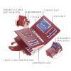 PU Leather Small Wallets Card Holder With Zipper for Women