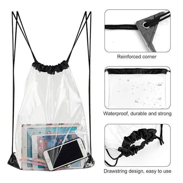 PVC Clear Drawstring Backpack