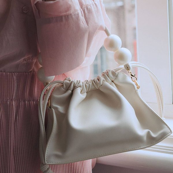 Elegant PU Leather Pleated Clutch Purse for Women