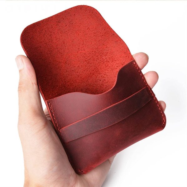 Genuine Leather Card Holder Credit Retro Wallet