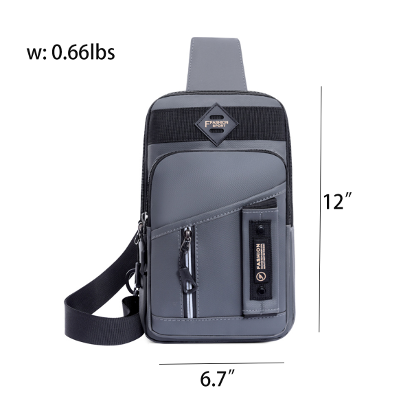 Mens Fashionable Nylon Crossbody Sling Bag