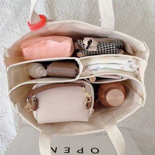 Canvas Beige Mommy Bag